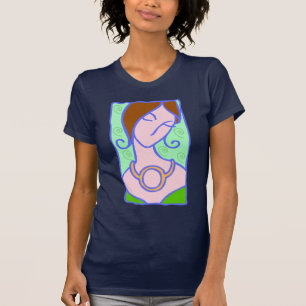 Taurus Woman aus den 1920er Jahren mit Symbol grün T-Shirt