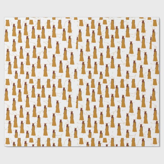 Taurus Woman Zodiac Geschenkpapier (Flach)