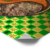 Taurus & Wood Dragon Poster (Ecke)