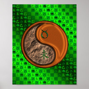 Taurus & Wood Goat Poster