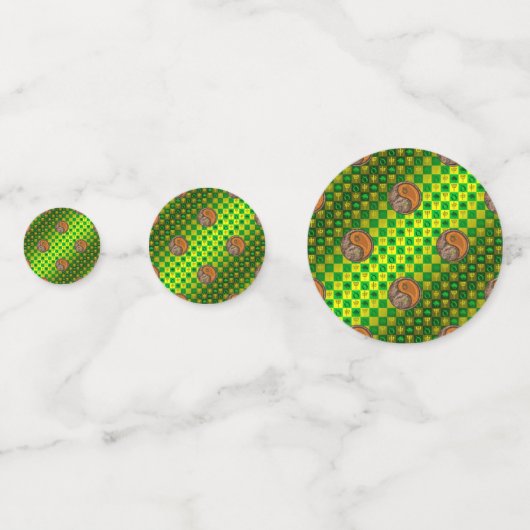 Taurus & Wood Monkey Konfetti (Rückseiten)