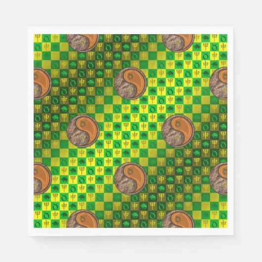 Taurus & Wood Monkey Serviette (Vorderseite)