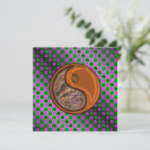 Taurus & Wood Rooster Karte (Stehend Vorderseite)