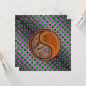 Taurus & Wood Rooster Karte (Vorderseite/Rückseite Beispiel)