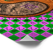 Taurus & Wood Rooster Poster (Ecke)