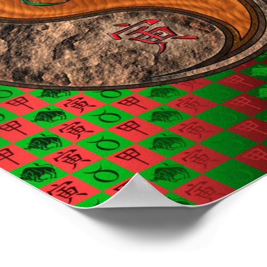 Taurus & Wood Tiger Poster (Ecke)