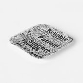 Taurus Word Cloud Inspiration Pappteller (Gewinkelt)