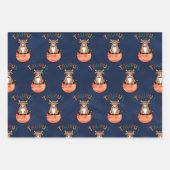 Taurus Wrapping Paper Flat Sheet Set 3 Geschenkpapier Set (Vorderseite 2)