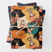 Taurus Wrapping Paper Flat Sheet Set 3 Geschenkpapier Set (Beispiel)