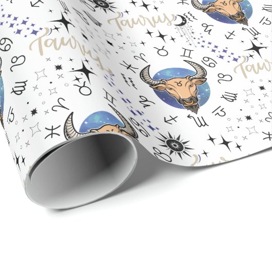 Taurus Wrapping Paper Geschenkpapier (Rolleneckpunkt)