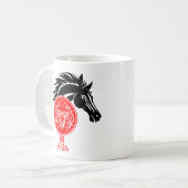 Taurus x Jahr des Pferdes 2026 Kaffeetasse (Vorderseite Links)