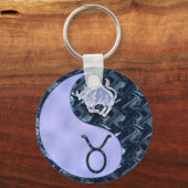 Taurus Yin Yang Schlüsselanhänger (Vorderseite)