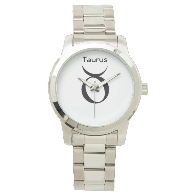 Taurus Zeichen der Zodiac Ladys Uhren. Armbanduhr (Vorderseite)