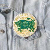 Taurus Zeichen des Zodiaks auf Button (Beispiel)