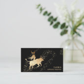 *~* TAURUS: Zodiac Astrologie Lesungen Mondbullen Visitenkarte (Stehend Vorderseite)