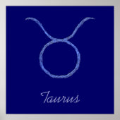 Taurus. Zodiac Astrologie Zeichen. Poster (Vorne)