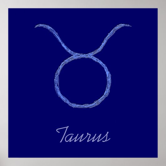 Taurus. Zodiac Astrologie Zeichen. Poster (Vorne)