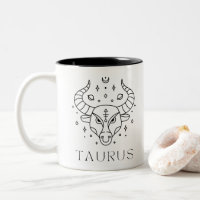 Taurus Zodiac Astrologisches Zeichen Tasse