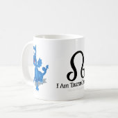 Taurus Zodiac Astrology Blue Dragon Rahu Kaffeetasse (Vorderseite Links)