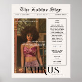 Taurus | Zodiac Astrology Foto Newspapier Poster (Vorne)