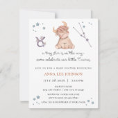 Taurus Zodiac Baby Shower Invitation Feiertagskarte (Vorderseite)