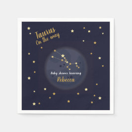 Taurus zodiac Babydusche Serviette