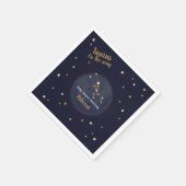 Taurus zodiac Babydusche Serviette (Ecke)