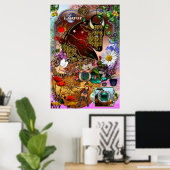 Taurus Zodiac Collage Poster (Heimbüro)