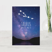 Taurus Zodiac Constellation | Astrologie Karte (Vorderseite)
