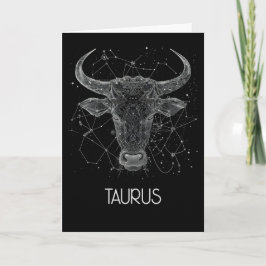 Taurus Zodiac Constellation Blankenkarte Dankeskarte