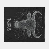 Taurus Zodiac Constellation Fleece Blanket (Vorderseite (Horizontal))
