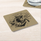 Taurus Zodiac Constellation Hevelius 1690 auf Taup Rechteckiger Pappuntersetzer (angewinkelt)
