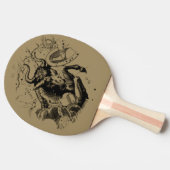 Taurus Zodiac Constellation Hevelius 1690 auf Taup Tischtennis Schläger (Seitenansicht)