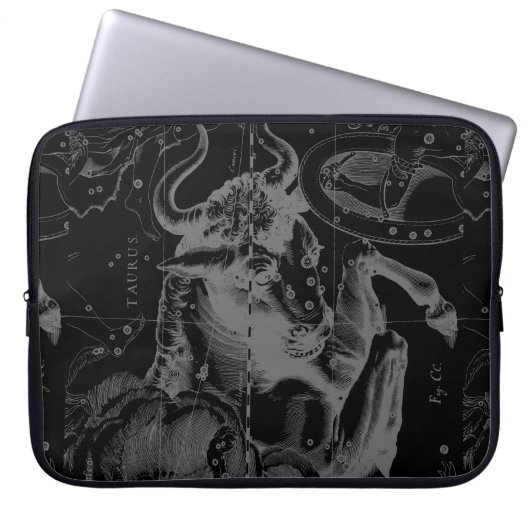 Taurus Zodiac Constellation Hevelius circa 1690 Laptopschutzhülle (Vorderseite)