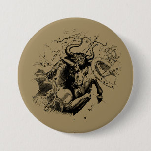 Taurus Zodiac Constellation Map Hevelius 1690 Button