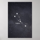 Taurus Zodiac Constellation Poster (Vorne)