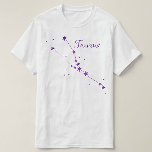 Taurus Zodiac Constellation T - Shirt (Design vorne)