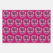 Taurus Zodiac Coquette Herz Birthday Cake Geschenkpapier Set (Vorderseite 2)