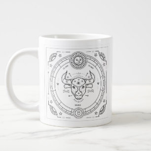Taurus Zodiac Custom Geburtstags-Tasse Jumbo-Tasse