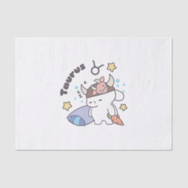 Taurus Zodiac Dreamer - Niedlicher Sleepy Bunny Seidenpapier