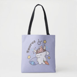 Taurus Zodiac Dreamer - Niedlicher Sleepy Bunny Tasche