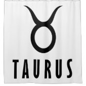 Taurus zodiac duschvorhang (Vorderseite)