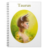 Taurus Zodiac Fantasy Notizblock (Vorderseite)