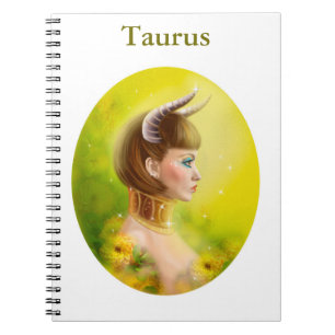 Taurus Zodiac Fantasy Notizblock