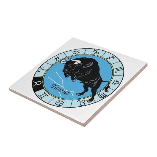 Taurus zodiac fliese (Seite)