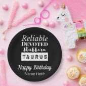 Taurus Zodiac Fun Eigenschaften Geburtstag Pappteller (Party)