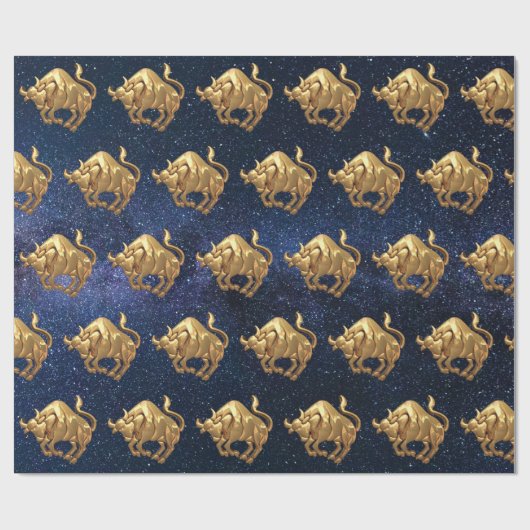 Taurus Zodiac Geschenkpapier (Flach)