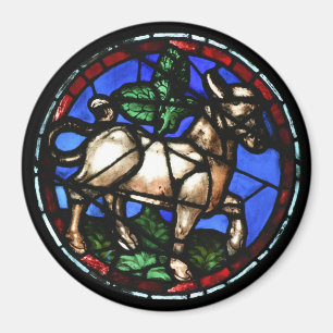 Taurus Zodiac Glass Notre-Dame de Paris M1 Magnet