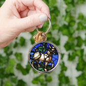 Taurus Zodiac Glass Notre-Dame de Paris RK Schlüsselanhänger (Hand)