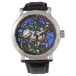 Taurus Zodiac Glass Notre-Dame de Paris W1 Armbanduhr